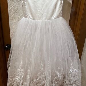 Elegant White Kids Dress